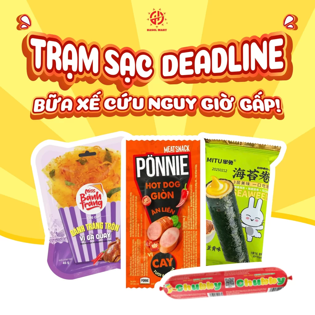 Poster trạm sạc hasol mart 24h