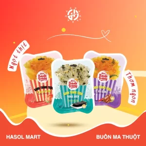 Bánh tráng trộn gà quay rong biển