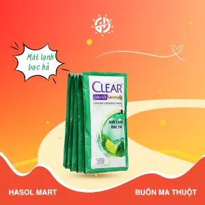 Combo dầu gội CLEAR mát lạnh bạc hà 1g - Hasol Mart 24h