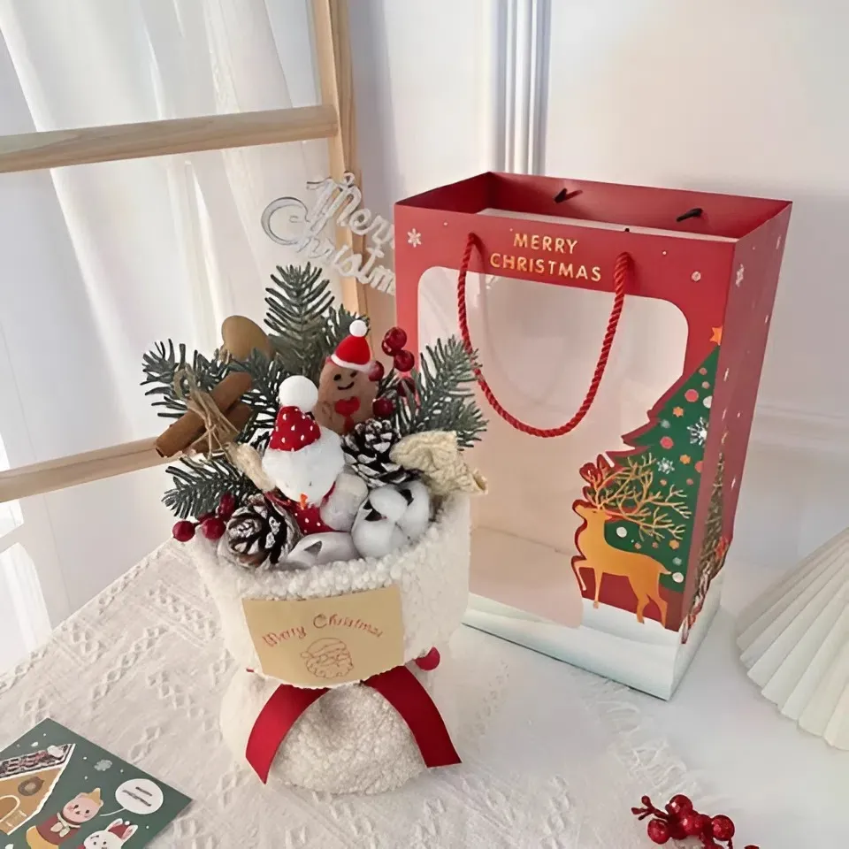Hoa Merry Christmas Trắng – Ông Già Tuyết