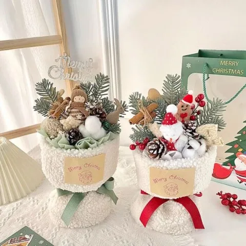 Hoa Merry Christmas Trắng – Ông Già Tuyết