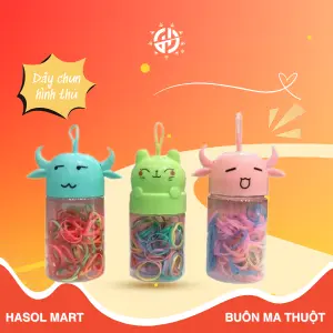 Hộp dây chun hình thú đủ màu 1g - Hasol Mart 24h
