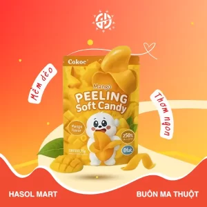 Kẹo Dẻo Peeling Soft Candy Vị Xoài 75g - Hasol Mart 24h