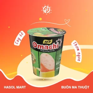 Mì Ly Omachi Tôm Chua Cay Thái 115g - Hasol Mart 24h