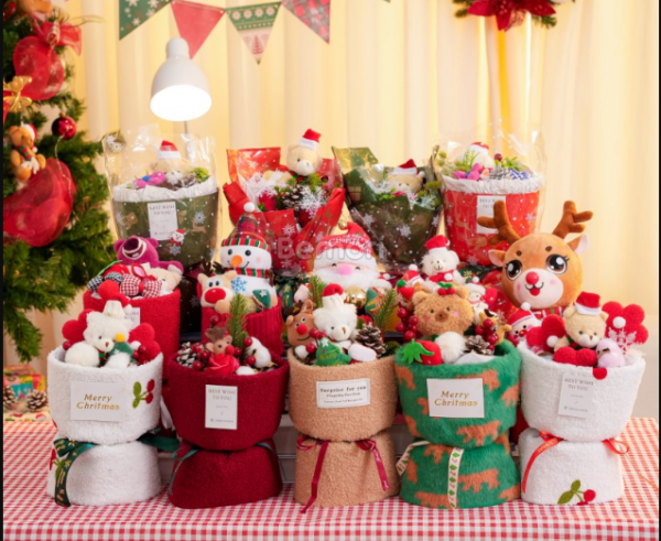 Hoa Merry Christmas Đỏ - Gấu Trắng - Hasol Mart 24h - Ảnh 2