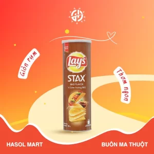 Snack Khoai Tây Lay's vị thịt nướng 65g - Hasol Mart 24h