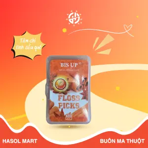 Tăm chỉ nha khoa sợi kép tinh chất quế BIS UP 1g - Hasol Mart 24h