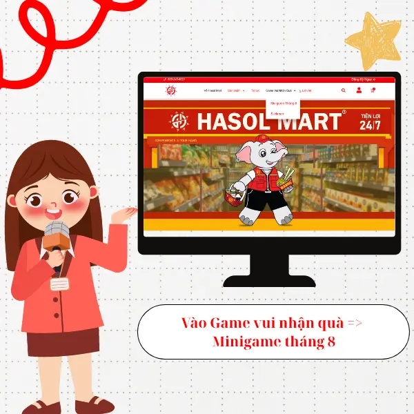 Minigame tháng 8 Hasol Mart