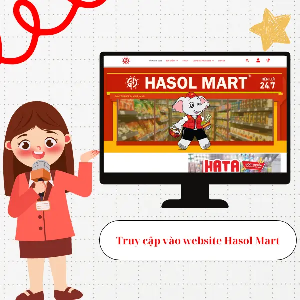 Truy cập vào Hasol Mart